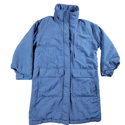 Woolrich Womens Small Blue Parka Jacket Coat Vintage Long Winter Coat  Outdoors