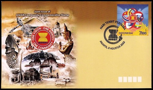 Indonesia - Indonesie Issue 2015-08-08 (FDC) Asean - 第 1/1 張圖片