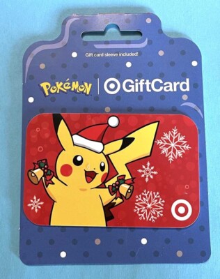 Target POKEMON Christmas gift card PIKACHU | eBay Australia