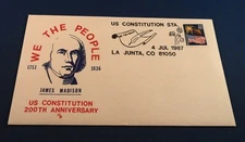 Event Cover: US Constitution Bicentennial - LA JUNTA C0 1987