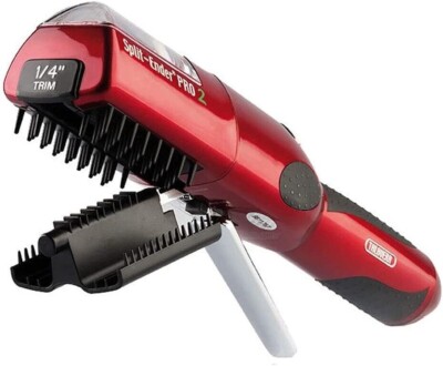 (Used) Split Ender PRO2 Hair Trimmer For Dry and Brittle Split Ends in RED 