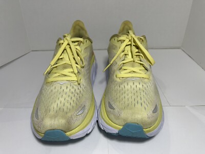 Hoka One One W Clifton 8 Yellow Running Shoes Size 9.5B (F27222A