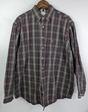 Vintage Carhartt Rugged Outdoor Wear Shirt Mens Large Plaid Made in USA Workwear