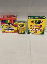 Crayola Crayons, Cra-Z-Art Super Washable Markers, Crayola Markers 1 Box Each
