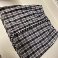 Vintage Reversible Guess Stripe Or Plaid Skirt Made In USA Womens Size 29 90s