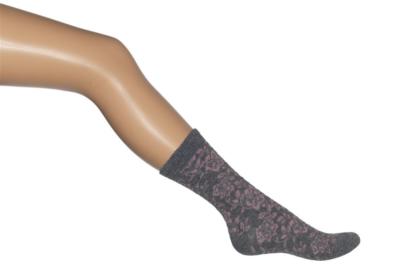 Bonnie Doon Socken Angora Blumen Soft Woollen warm Gr. 36 bis 42 Winter 