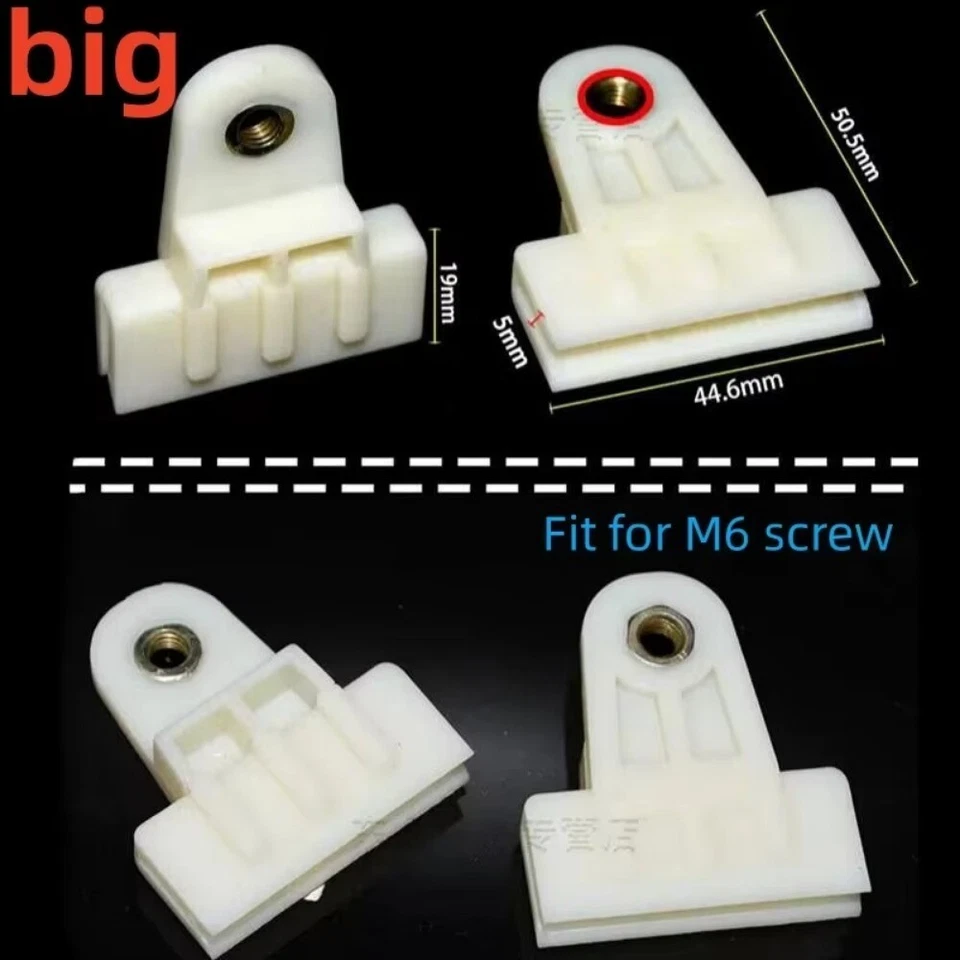 4x Clip de sujetador de montaje de vidrio elevador de puerta grande para Nissan Murano Qashqai Foto 3 de 4