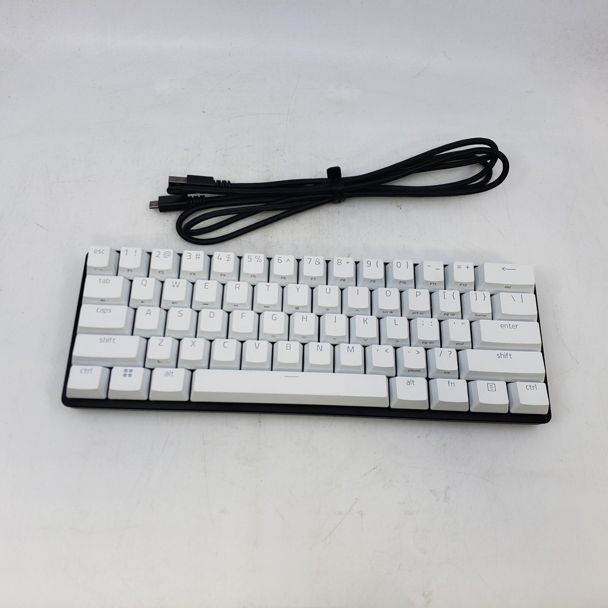 キーボード Razer Huntsman Mini Mercury White US Razer huntsman mini white Clicky And Tacky Purple Switches