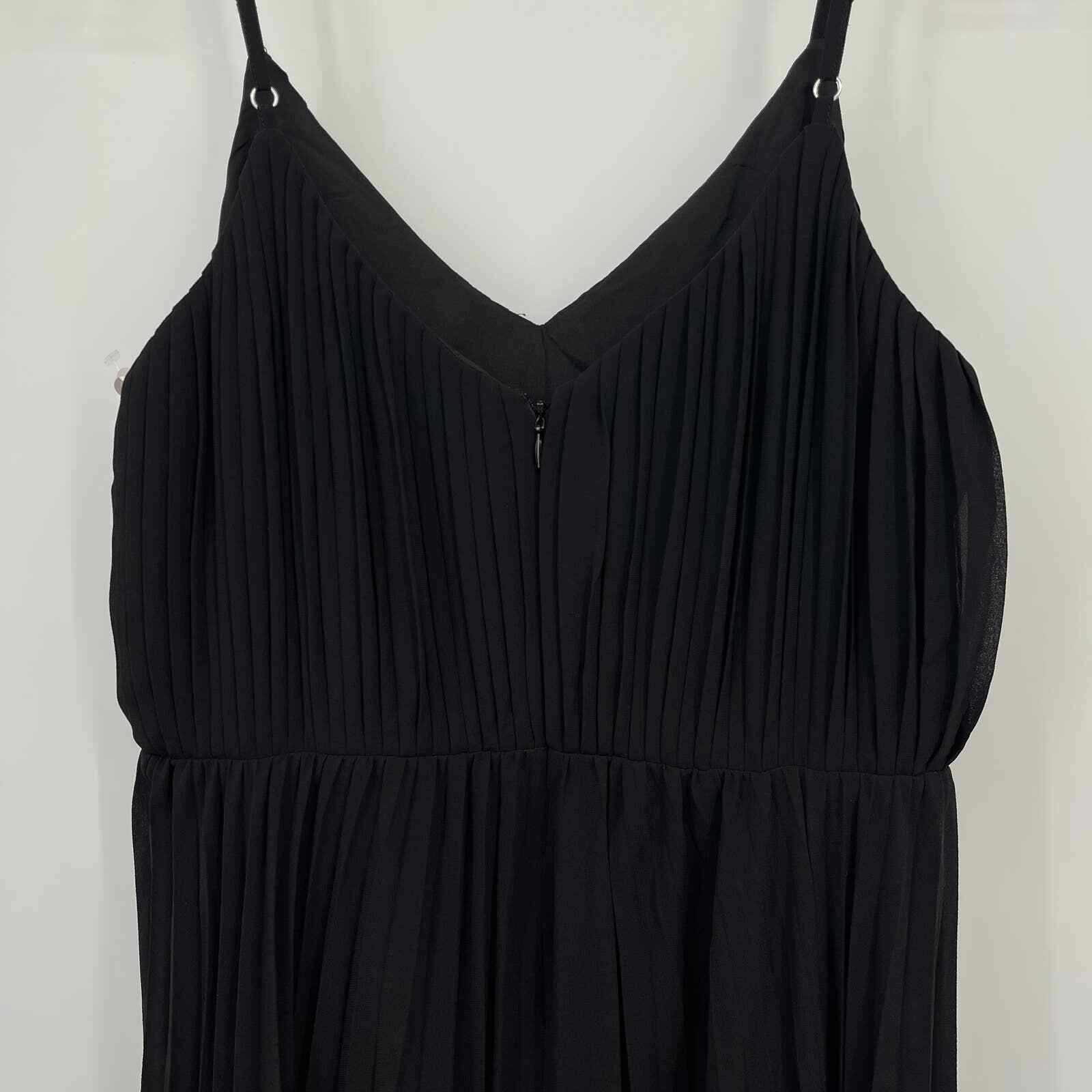 Nanette Lepore Black Maxi Dress Pleated Colorbloc… - image 7
