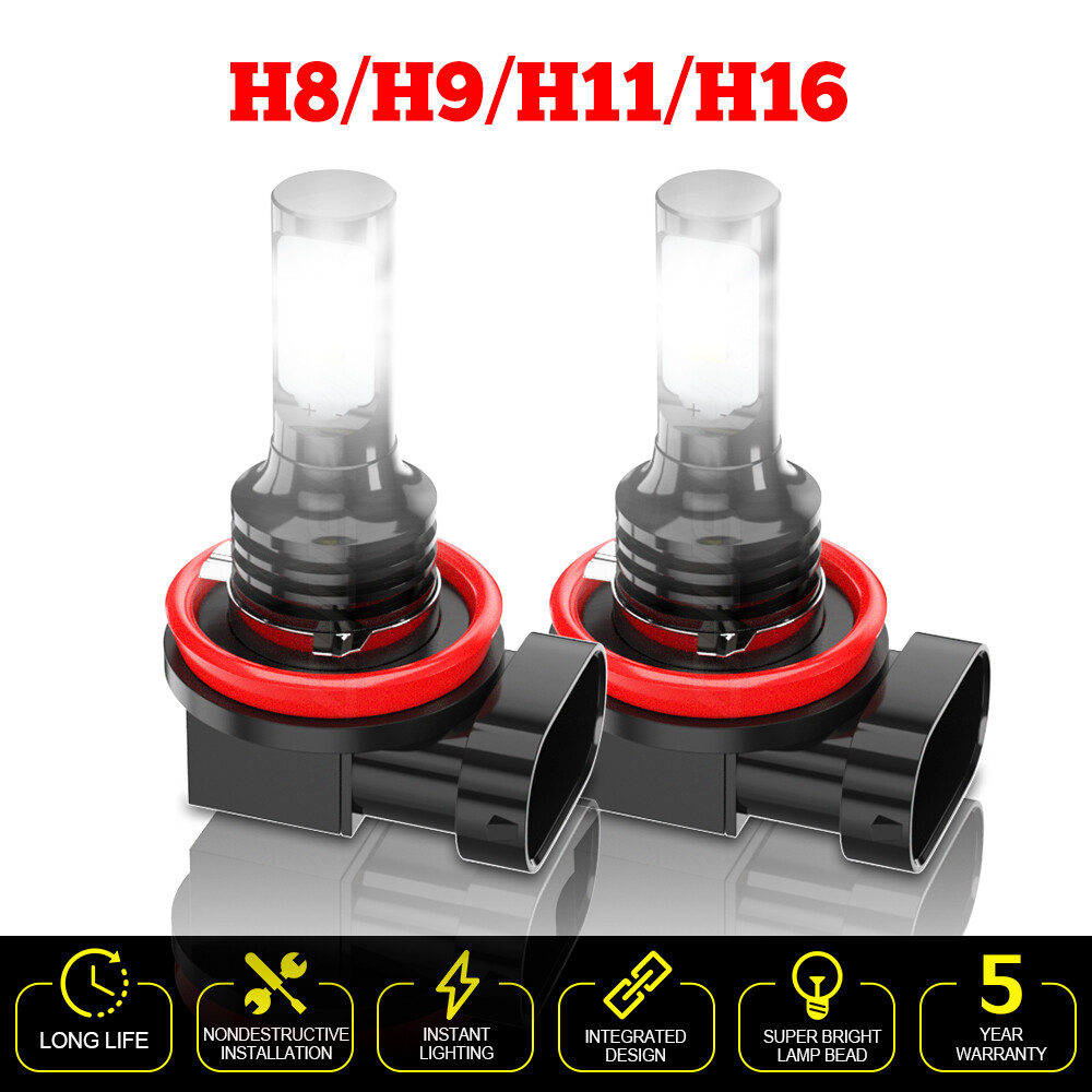 4x AUXITO 9005 H11 LED Combo Headlight Bulbs High Low Beam Kit Extremely White E - Foto 14
