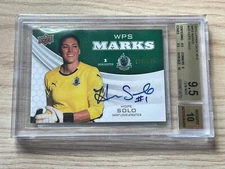 2010 Upper Deck MLS Hope Solo Auto WPS Marks /100 WM-HS BGS 9.5 Gem Mint