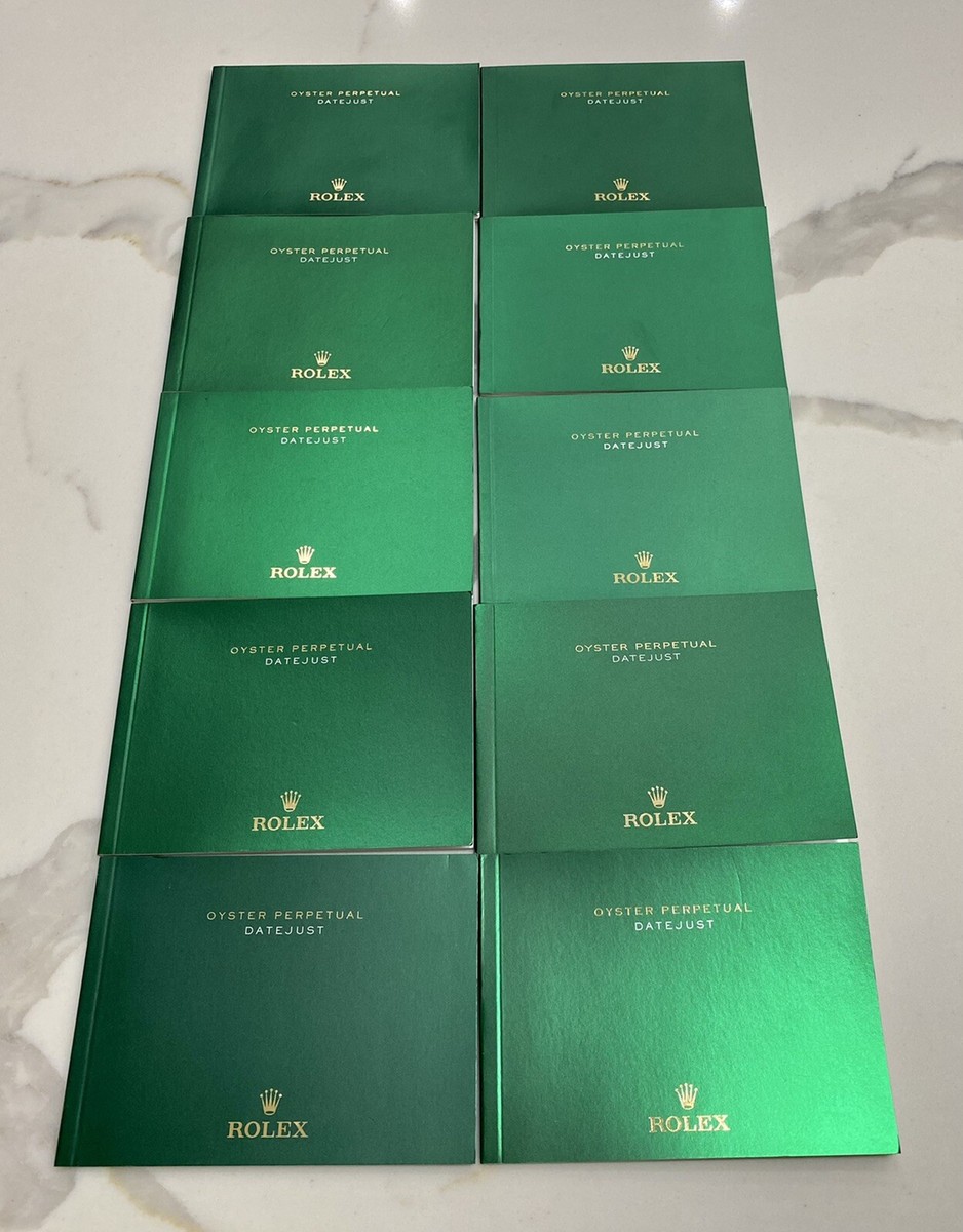 NEW Lot of 10 OEM Rolex Datejust Booklet Manual 126300 126334