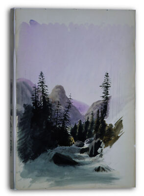 Kunstdruck John Singer Sargent - Alpine Aussicht, Mürren (aus dem Skizzenbuch ''