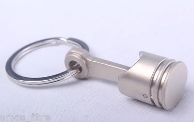Piston Crown Rings Conrod JDM Keyring Keyfob Engine Novelty Pistonheads Gift