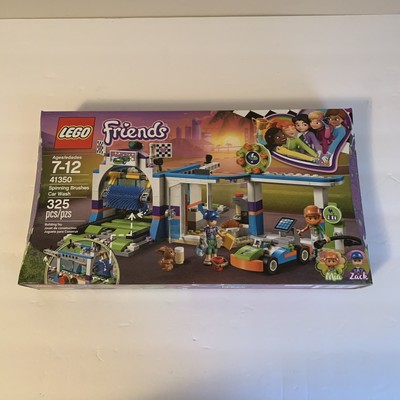 lego friends spinning brushes car wash 41350