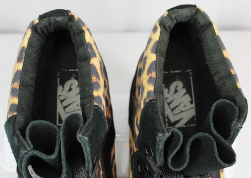 Scarpe Vans SK8 Hi Hi Hi Hi Hidden Wedge Old Skool Donna 10 Uomo 8,5 Nero Leopardato - Foto 10 di 14