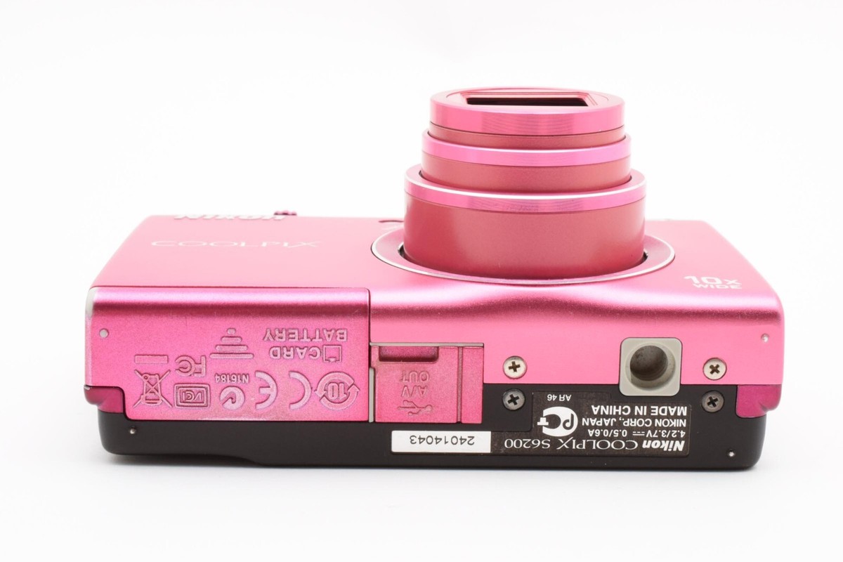 BOX] Nikon COOLPIX S6200 Pink Compact Digital Camera 16.0MP