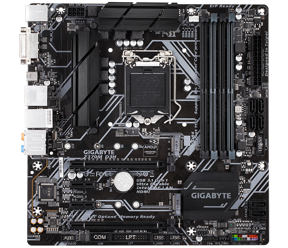 Gigabyte Z370m Lga 1151 V2 GIGABYTE Z370M D3H Motherboard Intel
