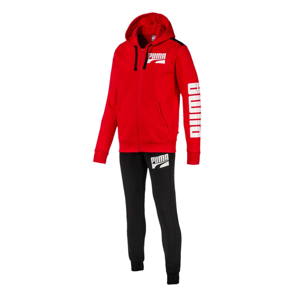 tuta puma rossa uomo