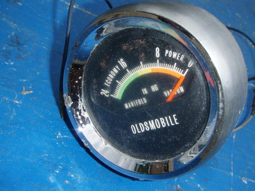1964 1965 1966 1967 68 69 Oldsmobile 67 Cutlass 442 Console Mounted Vacuum Gauge - Bild 3 von 9