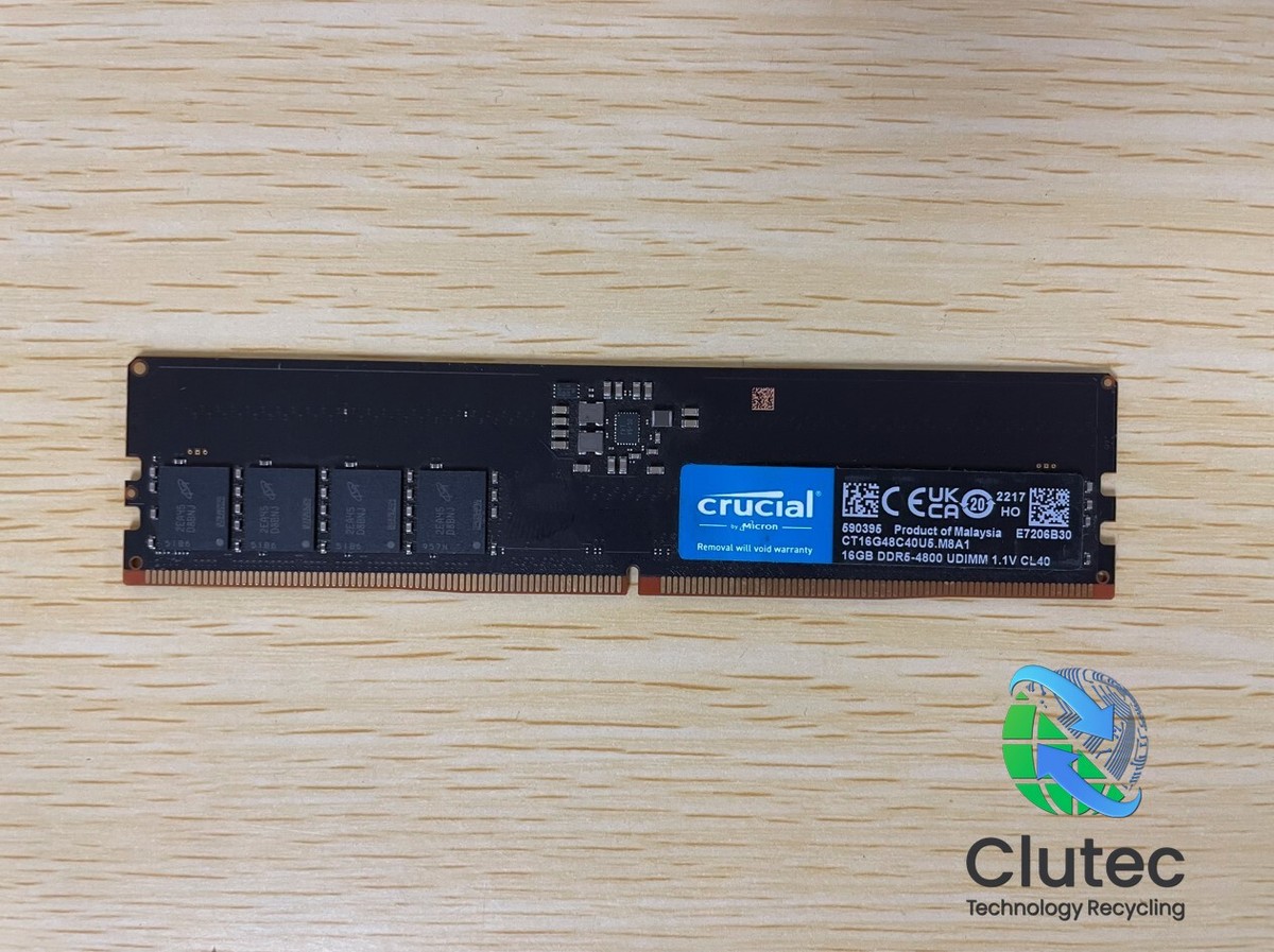 Crucial 16GB PC5-4800 UDIMM 1.1V CL40 Desktop Memory RAM