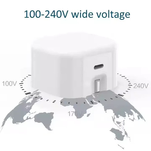 Foldable Travel Wall Charger USB - Type C with cable - Fast Charging 20W - Picture 6 of 9