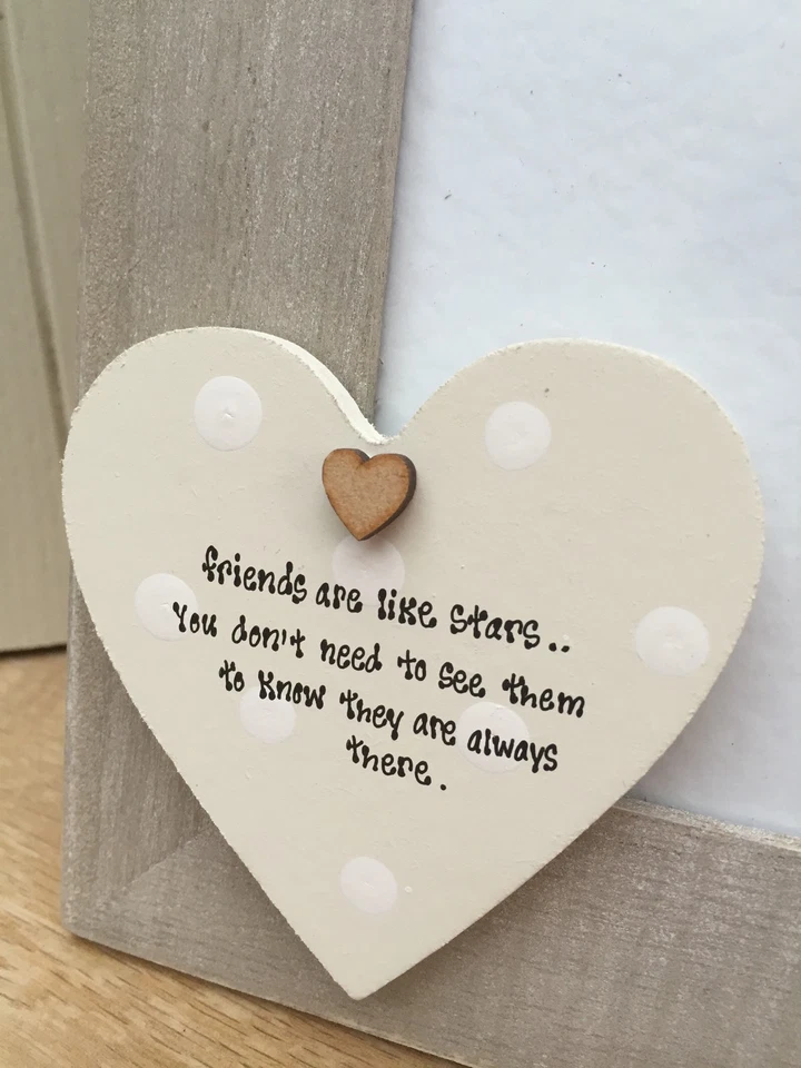 Special Best Friend Birthday Gift Present PERSONALISED Photo Frame Shabby Chic - Image 3 of 4