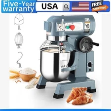 Commercial Food Mixer 15Qt 600W 110V 3 Speeds Adjustable for Bakeries Restauran
