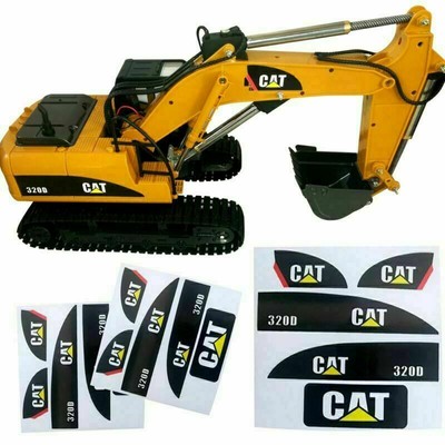 Für Huina 550 15 Channel RC Excavator Amewi 1:14 CAT 320D Aufkleber Sticker Set