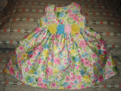 Marmellata Girls Infant Special Occasion Floral Dress Ages 12 Months NWT