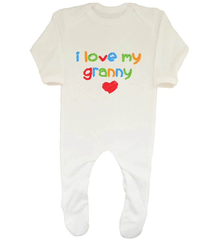 BABY ORIGINALS I Love my Granny Cute Boys Girls Baby Grow Sleepsuit