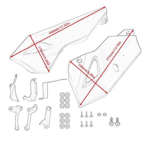 1 Juego de alerones de motor kit de bañera de suelo, para Honda CB1000 Hornet / Hornet SP 2025-ON - Imagen 4 de 20