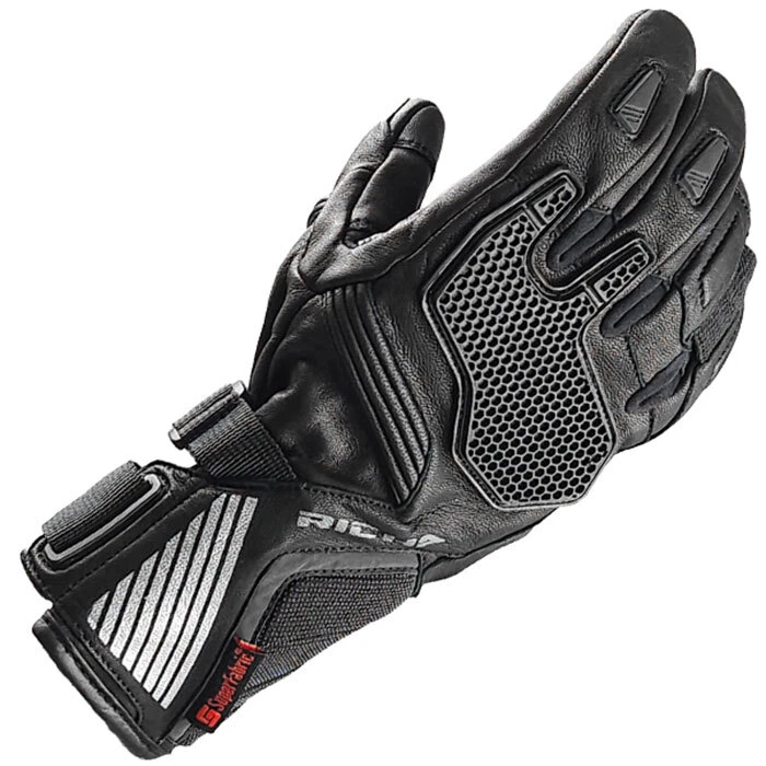 RICHA TASMANIA PRO WP MENS BLACK WATERPROOF MOTORCYCLE MOTORBIKE BIKE GLOVES