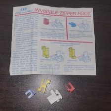 Vintage Coat & Clark Invisible Zipper Foot Art. Z. 84 Made in USA, New in packag