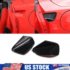 Glossy Black Exterior Door Handle Bezel Protection Trim Fits Corvette C7 2014-19