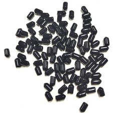 100Pcs Plastic Covers Dust Cap For RP-SMA SMA Female Connector RF Adapter Black