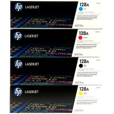 SET HP Genuine 128A Toners CE320A CE321A CE322A CE323A LJ COLOR CM1415 CP1525