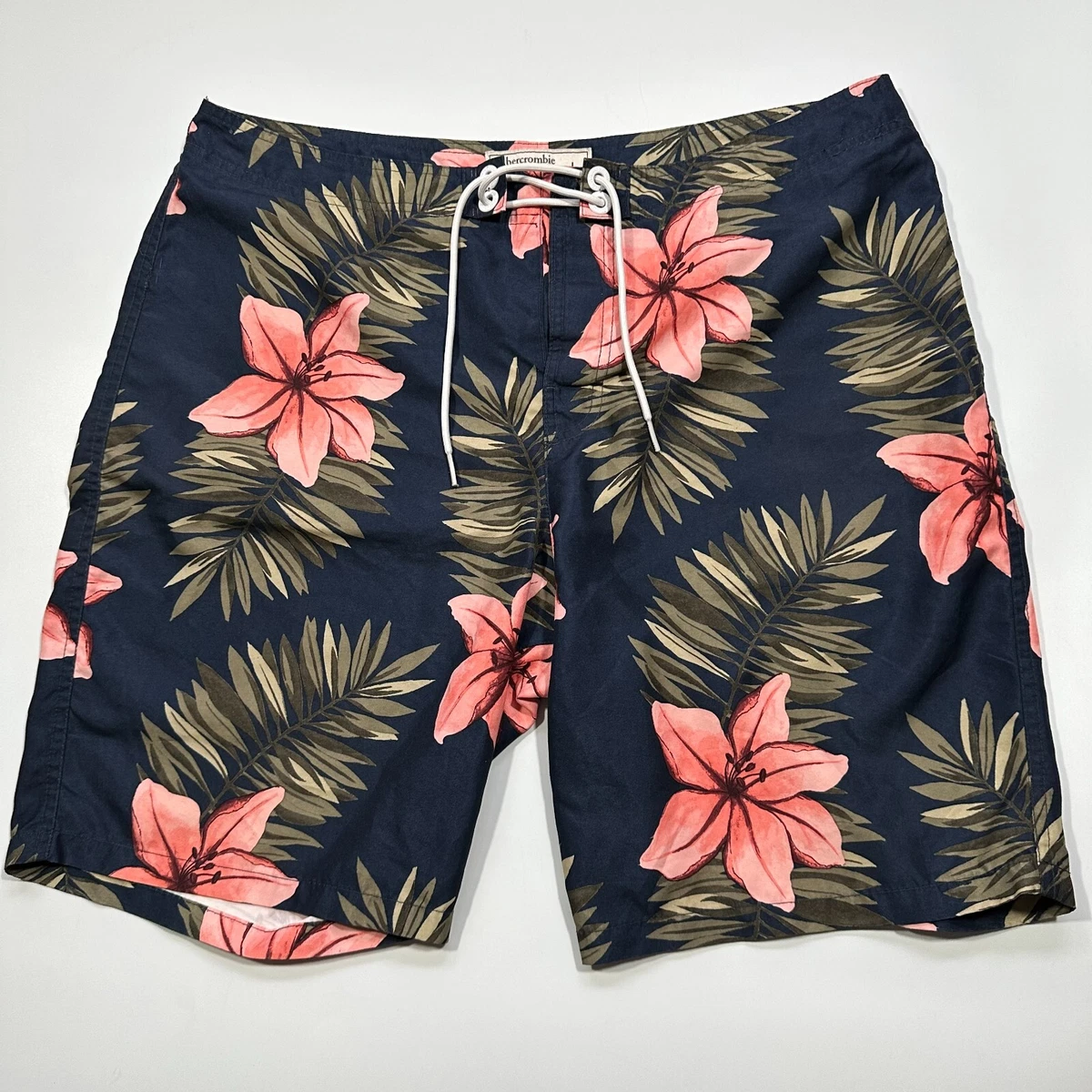 Abercrombie Fitch Mens Floral Board Shorts Swim Trunks 9