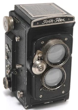 Vintage Foth-Flex II 120 film camera TLR 6x6 w. Foth Anastigmat 2.5/75mm