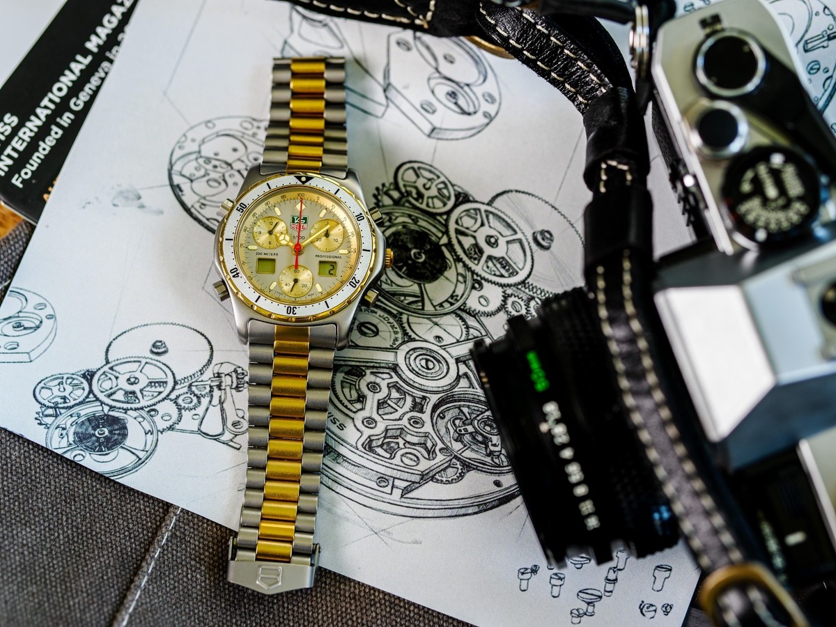 MINT TAG Heuer 2000 Professional Ana-Digi 275.006 Two Tone-Rare