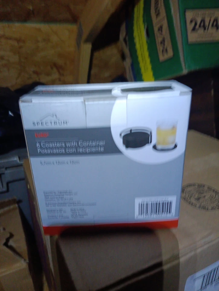 Posavasos de 6 piezas con contenedor Foto 2 de 2