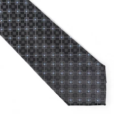 Perry Ellis Portfolio Men's Classic Geometric Neat Tie Necktie Black Classic 3"