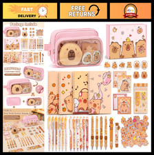 Kawaii 92-Piece Stationery Set - Cute School Supplies, Pencil Case, Notebooks, P