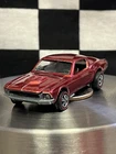 1968 Hot Wheels Redline Custom Mustang US Red Dark Interior SINISTER *NEAR MINT*