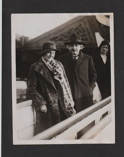 Rare ALBERT EINSTEIN & WIFE Boarding Liner SS Belgenland "Press Photograph" 1930