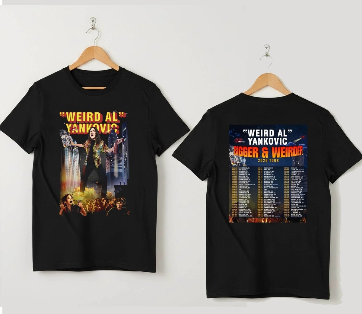 Weird Al Yankovic Bigger And Weirder 2026 Tour T-Shirt | eBay