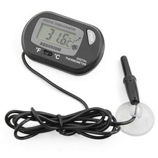 Digital LCD Thermometer Aquarium Fish Tank Vivarium Water Marine Stick On Probe