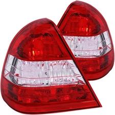Chrome Red/Clear Lens Tail Light Assembly fits 1994-2000 Mercedes-Benz C280