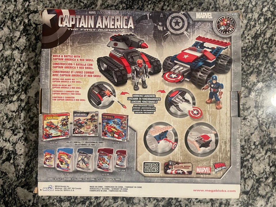 美国队长红VS骷髅,MEGA BLOKS 156件#91217 — 第 3/4 张图片