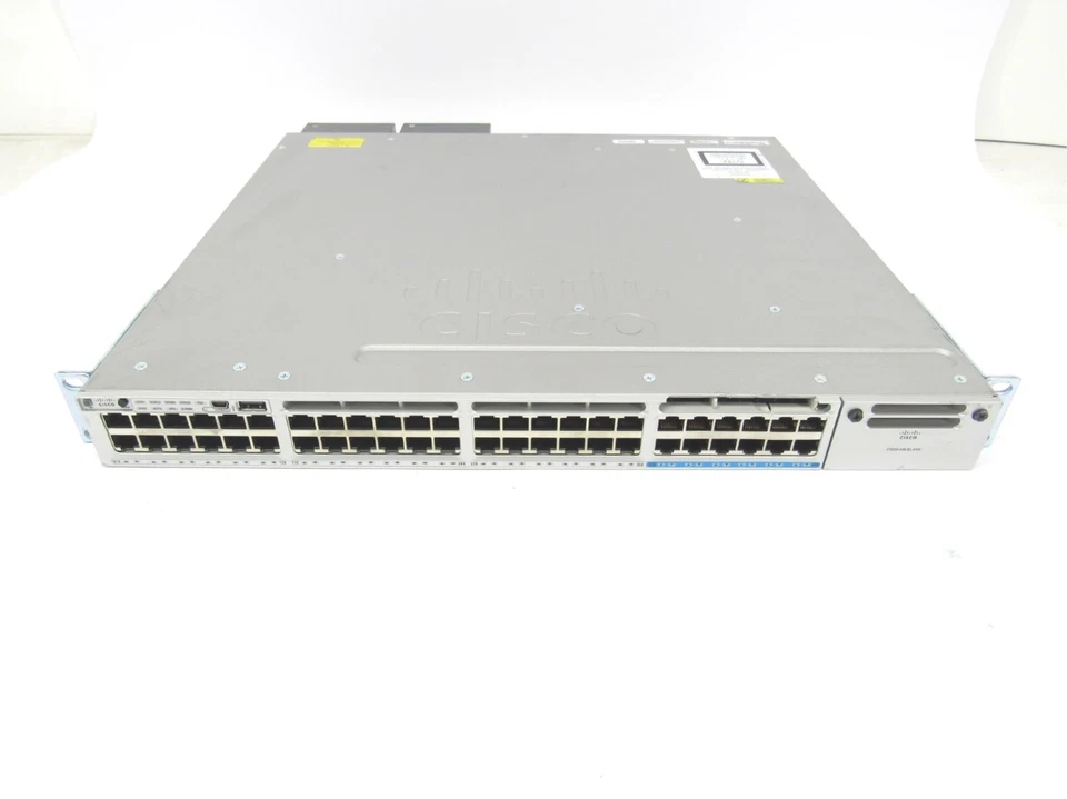 Cisco WS-C3850-12X48UL 48 Port 10/100/1000 Modular Gigabit Network Switch w/RMK - Image 2 of 4